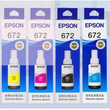 愛普生672墨水四色套裝   黑紅黃青